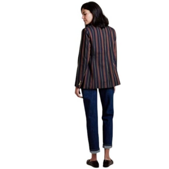 Banana Republic Factory Striped Icon Blazer Size 6 Petite Classic‎ Preppy NEW - Picture 16 of 16